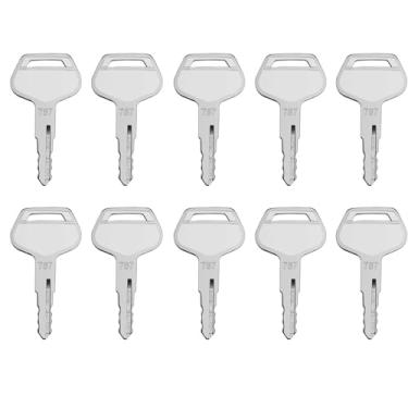 Imagem de 10 chaves de ignição 787 compatíveis com equipamento pesado Koma-tsu escavadeira Kalmar Loader retroescavadeira Kal-mar Dre-ssta Sa-Kai TR261434