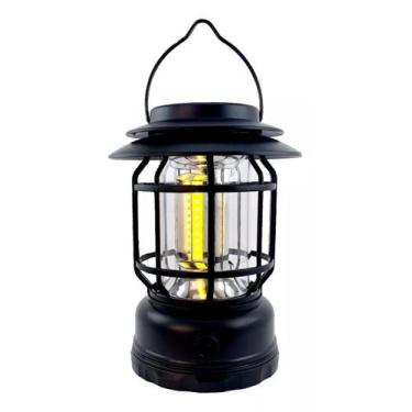 Imagem de Lampião Luminária Multiuso Led Recarregável Solar Ou Usb 5V - MB