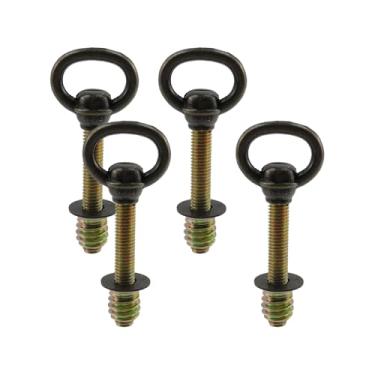 Imagem de Chinflly 4 peças de parafusos giratórios, parafusos de montagem de espelhos ajustáveis de latão antigo