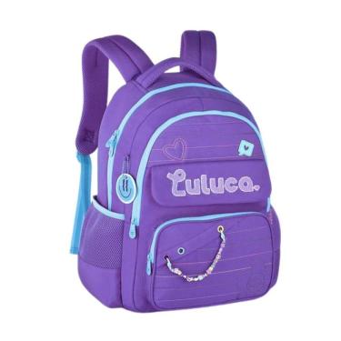 Imagem de Mochila De Costas Luluca Juvenil Meninas Escolar - Roxo
