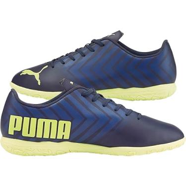 Imagem de CHUTEIRA FUTSAL PUMA TACTO II IT BDP Cor:Azul/Amarelo;Tamanho:42