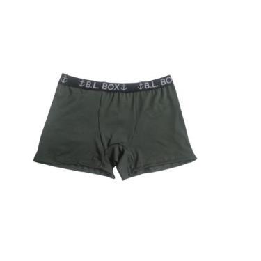 Imagem de Kit 10 cueca boxer plus zize cores variadas poliamida - Belly, Verde, 