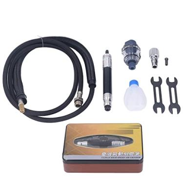 Imagem de Mini moedor de lápis de do a ar de alta velocide Tungstênio liga de aço pneumático caneta 50000rpm 1/4in para metal de plástico de metal