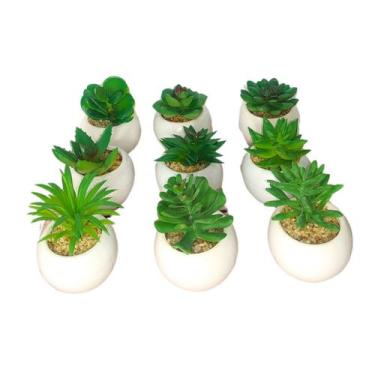 Imagem de Suculenta Artificial Mini Vaso Redondo - Decor Artificial 