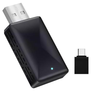 Imagem de Adaptador CarPlay sem fio compatível com Android Auto, transforma sistema com fio em multimídia inteligente, plug & play