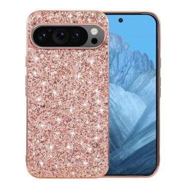 Imagem de Ranyi Capa de celular para Google Pixel 10 Pro XL, luxo glitter brilhante strass brilhante com amortecedor galvanizado TPU capa feminina fina flexível para Google Pixel 10 Pro XL (2025 6,8 polegadas