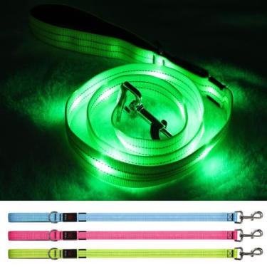 Imagem de Coleira LED para cães Blinlit, recarregável, impermeável, nylon de 4 p