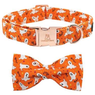 Imagem de Coleira para cães Lionheart Glory Halloween, gravata borboleta ajustáv