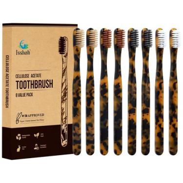 Imagem de Escova de dentes Isshah Acetato de celulose ecológico biodegradável