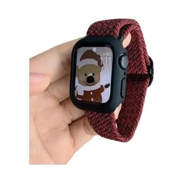 Imagem de Pulseira De Nylon Trançada Fofa Coreana Para Apple Watch Compatível Co