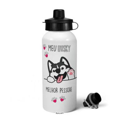 Imagem de Garrafa Squeeze MQ - Meu Husky, melhor pessoa! - JPS INFO