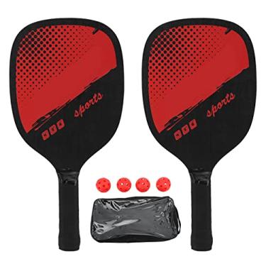 Imagem de Remo de Pickleball Com Design Antiderrapante, 4 Bolas, Fácil de Transportar, Remo de Raquete de Pickleball, Raquete de Pickle, Absorção de Choque, Bolsa de Armazenamento