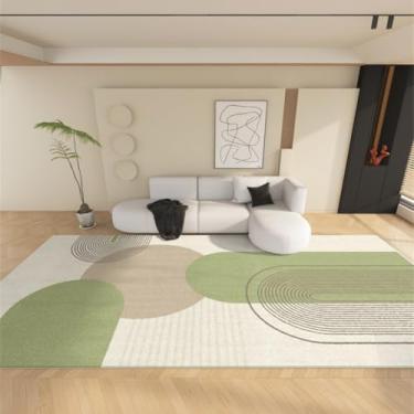 Imagem de Tapetes de luxo para sala de estar, macios e fofos, abstratos, para áreas grandes, grossos, para decoração de quarto, carpete de pelúcia para casa (200x300 cm/J)