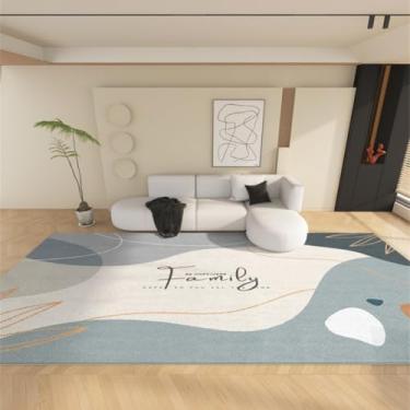 Imagem de Tapetes de luxo para sala de estar, macios e fofos, abstratos, para áreas grandes, grossos, para decoração de quarto, carpete de pelúcia para casa (200x300 cm/N)