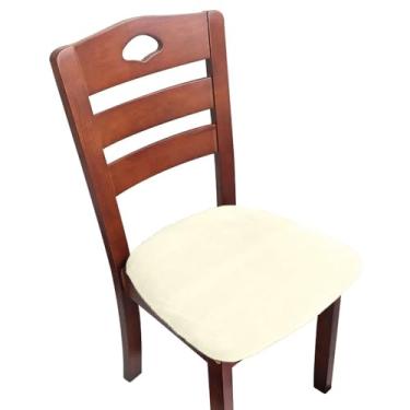 Imagem de Capas de almofada de assento supermacias de tecido de veludo de 1/2/4/6 peças, capas elásticas para cadeiras, capas para