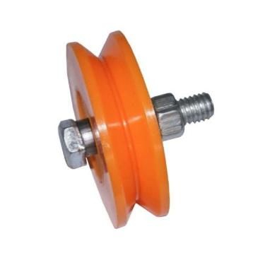 Imagem de Roldana Nylon Laranja Maciça 60(2 1-2) Tipo V Para Parafuso - Ferrosul