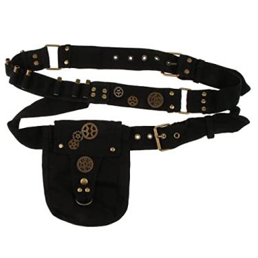 Imagem de Bolsa de cintura Steampunk Gótica Retro Motocicleta Bolsa de Couro Goth Packs/1785