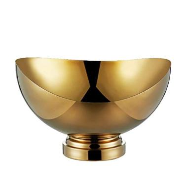 Imagem de Baldes de gelo isolados Balde de gelo de aço inoxidável balde de champanhe balde de vinho doméstico bacia de vinho de gelo ao ar livre balde refrigerador 13L balde de cerveja champanhe (cor: ouro