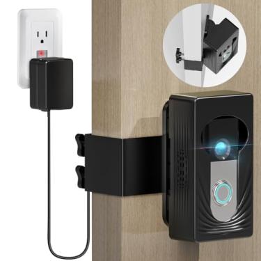 Imagem de Trushome Suporte De Campainha De Ângulo Ajustável Com Transformador De 24 V, Para Câmera De Vídeo Sem Fio Blink And Ring 4/3/2/1, Suporte Antirroubo Sem Perfuração Com Cabo De Alimentação De 16,4 Pé