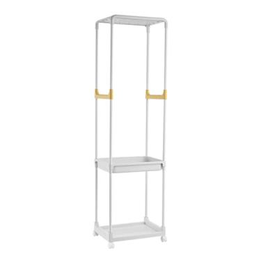 Imagem de Cabideiro para roupas, cesto de roupa suja removível para uso doméstico, cabideiro, suporte de armazenamento, cesta de roupas sujas como um todo