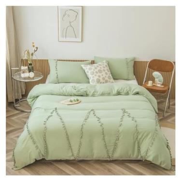 Imagem de Conjunto de capa de edredom de 3 peças, conjunto de edredom de algodão para lavagem de fronhas (2 Queen)