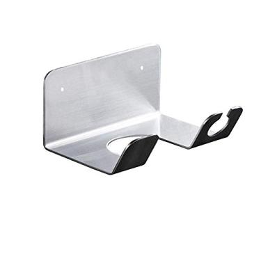 Imagem de Rack de secador de cabelo europeu montado na parede de aço inoxidável 304 multifuncional multifuncional para banheiro