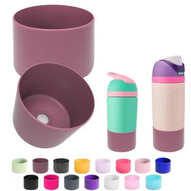 Imagem de 2 peças de bota de silicone para garrafa de água Owala 14/453.6 g 680.4 g 947.2 g 1,134 g, protetor de amortecedor inferior de manga protetora antiderrapante para garrafas de água FreeSip, Twist e