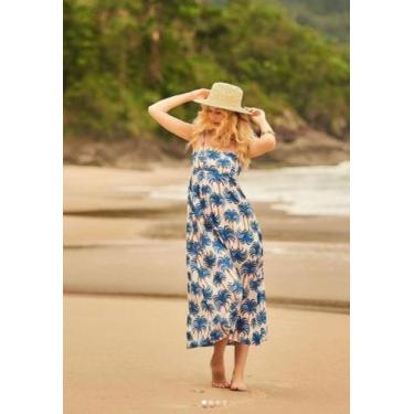 Imagem de vestido praia flores - taha modas