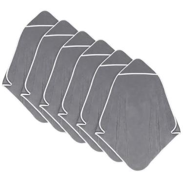 Imagem de Toallas con Capucha para Bebé Orighty Paquete de 6, 76x76 cm, Gris Sua