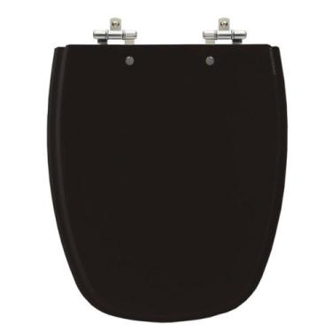 Imagem de Assento Laqueado Monte Carlo Ébano (Preto) Tampa Vaso Deca - Lojarocca