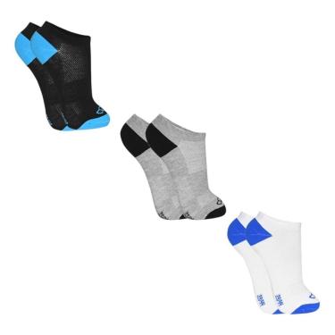 Imagem de Kit 3 Pares de Meias Olympikus Cano Curto Treino Masculina