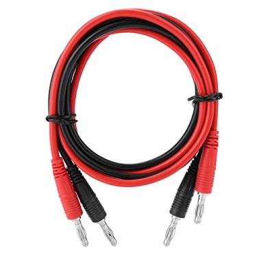 Imagem de Teste Multímetro Leads de Cabo 2pcs Banana Plug Extension Conjunto de Clipes de jacaré para Teste de Laboratório Elétrico de Baixa Corrente