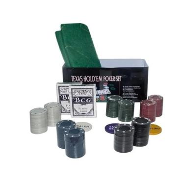 Imagem de Poker Profissional com 200 Fichas – Maleta Completa de Jogo com Cartas, Dados e Acessórios Premium