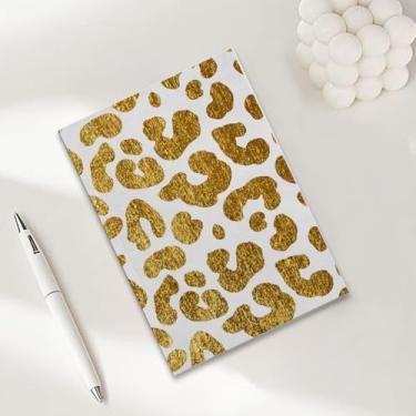 Imagem de Caderno com estampa de leopardo, caderno A5 para anotações de escritório, agenda de 21 x 14,7 cm, agenda de viagem, presentes para amantes de leopardo-3