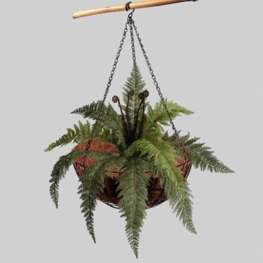 Imagem de 1 Buquê Samambaia Folhagem Artificial Realista de Qualidade Planta Art