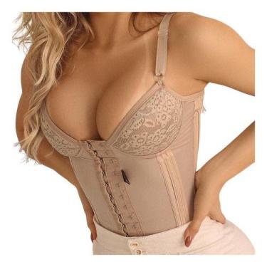 Imagem de Cinta Modeladora Redutora De Medidas Com Bojo 26 Barbatanas Sheila Cin