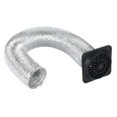 Imagem de Tubo de duto de ar quente flexível para aquecedor de estacionamento a diesel de 75 mm / 7 cm com saída de ar ajustável para aquecedor a diesel chinês, trailer, trailer, campista, cabine