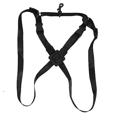 Imagem de Peitoral ajustável para saxofone de saxofone, nylon, coleira de aço inoxidável, design ergonômico, fivela especial, para saxofone pequeno e grande