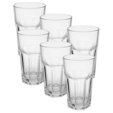 Imagem de Jogo De 6 Copos Altos Casablanca Em Vidro 355Ml - Pasabahce