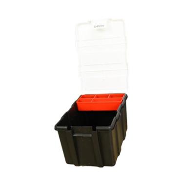 Imagem de Dualoai Estojo para Guardar Peças de Metal, Caixa de Ferramentas, Estojo para Reparo de Chaves de Fenda, Estojo para Pregos, Miçangas E Porcas para Pesca com, 13,5 cm x 20 cm x 12 cm