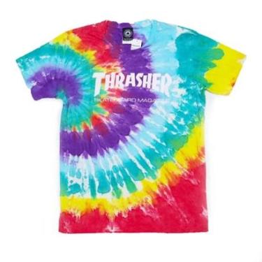 Imagem de Camiseta Thrasher Magazine Skate Mag Colored Dye - Tie Dye-Masculino