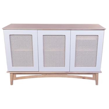 Imagem de Balcão Veneza 3 Portas E 1 Gaveta Interna - 6005 Cor Garapa - Verniz