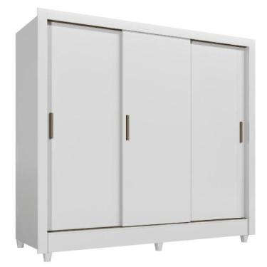 Imagem de Guarda Roupas Casal Com 3 Portas De Correr 2 Gavetas França Andirá Bra