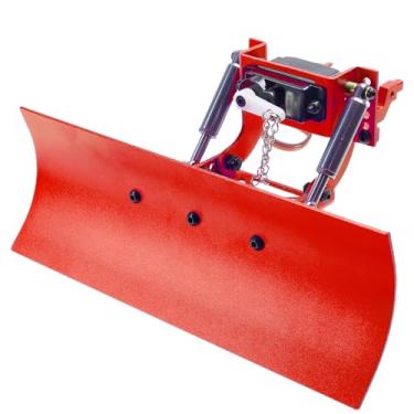 Imagem de TOOMOD 1/18 RC Aluminum Adjustable Snow Shovel/Snow Plow kit with 12G 180° Servo Motor for RC 1/18 TRX4m Crawler Car Upgrade (Red)