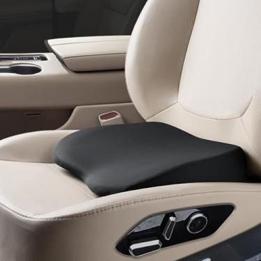 Imagem de Almofadas de carro em cunha 2 em 1 ou suporte lombar para dirigir - Almofada de assento de motorista de espuma viscoelástica macia de 8 cm para carro e caminhão - Almofada confortável para cóccix para