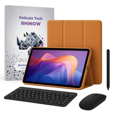 Imagem de Kit Capa Terracota Slim para Xiaomi Redmi Pad 2 + Película de vidro + Caneta + Teclado e Mouse Preto