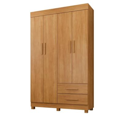 Imagem de Guarda Roupa New Copacabana 4 Portas 2 Gavetas 5 Prateleiras - Benetil