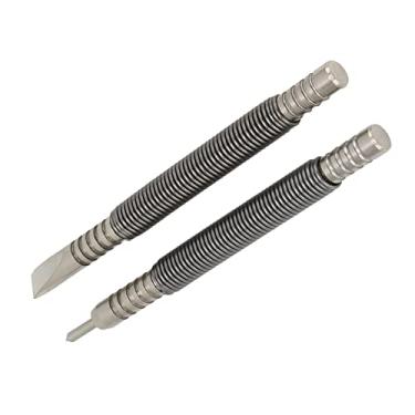 Imagem de ZJchao Ferramenta de Remoção de Revestimento, Conjunto de Unhas para Acabamento, Perfurador de Unhas, 2 Peças, Ferramenta de Conjunto de , Aço de Alto Carbono, Ponta Dupla, de Perfuração de Sem Martelo