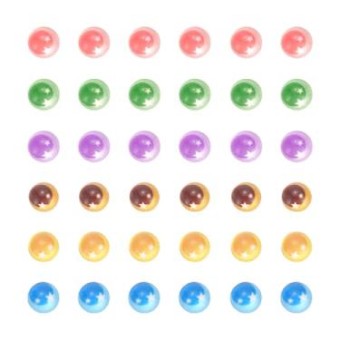 Imagem de PATIKIL 36 peças de olhos de cabochão de lua, 5 mm estrela de vidro cabochão boneca artesanato olho para fazer bonecas argila crochê animais artesanato faça você mesmo, multicolorido