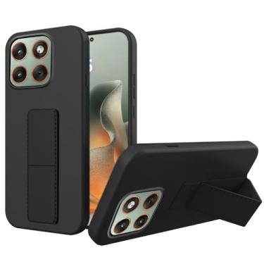 Imagem de Compatível com Motorola Moto Edge 70/Moto X70 Air, capa protetora magnética multifuncional dobrável com suporte/suporte de silicone TPU Slim Fit à prova de choque para Moto Edge 70 5G 2025 - preta